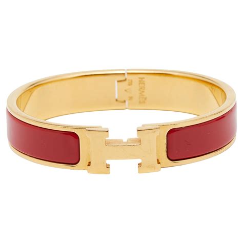 red and gold hermes bracelet|hermes red leather bracelet.